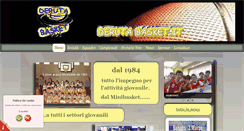 Desktop Screenshot of derutabasket.it