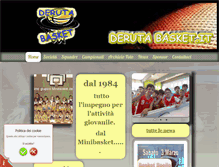 Tablet Screenshot of derutabasket.it